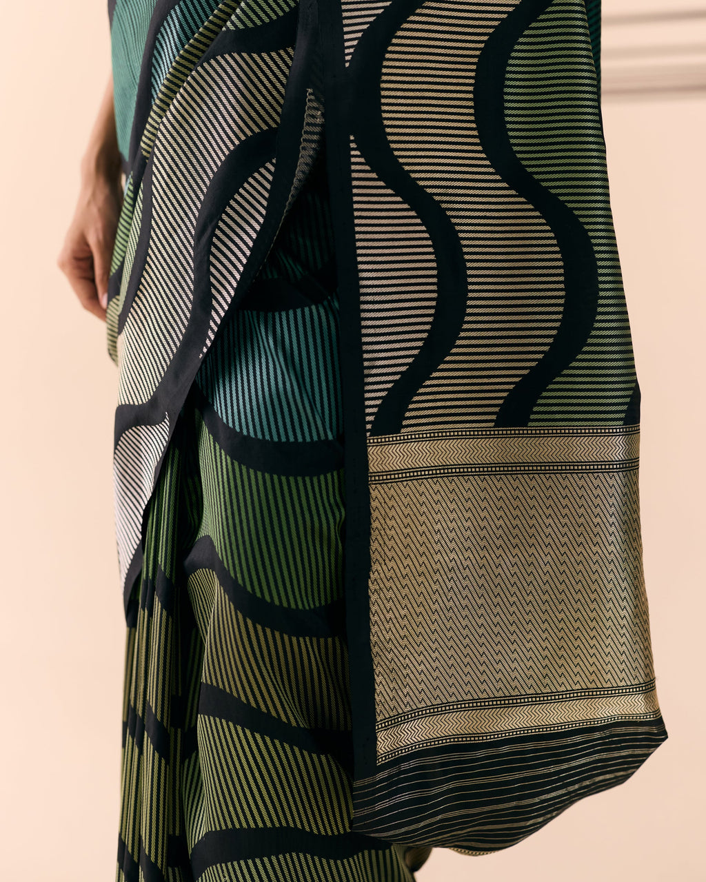 Woven Geometrical Saree 'The Line'