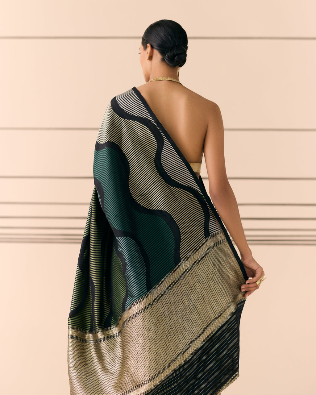 Woven Geometrical Saree 'The Line'