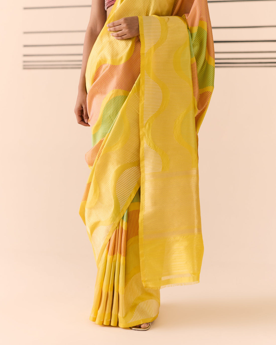 Woven Geometrical Saree 'The Line'
