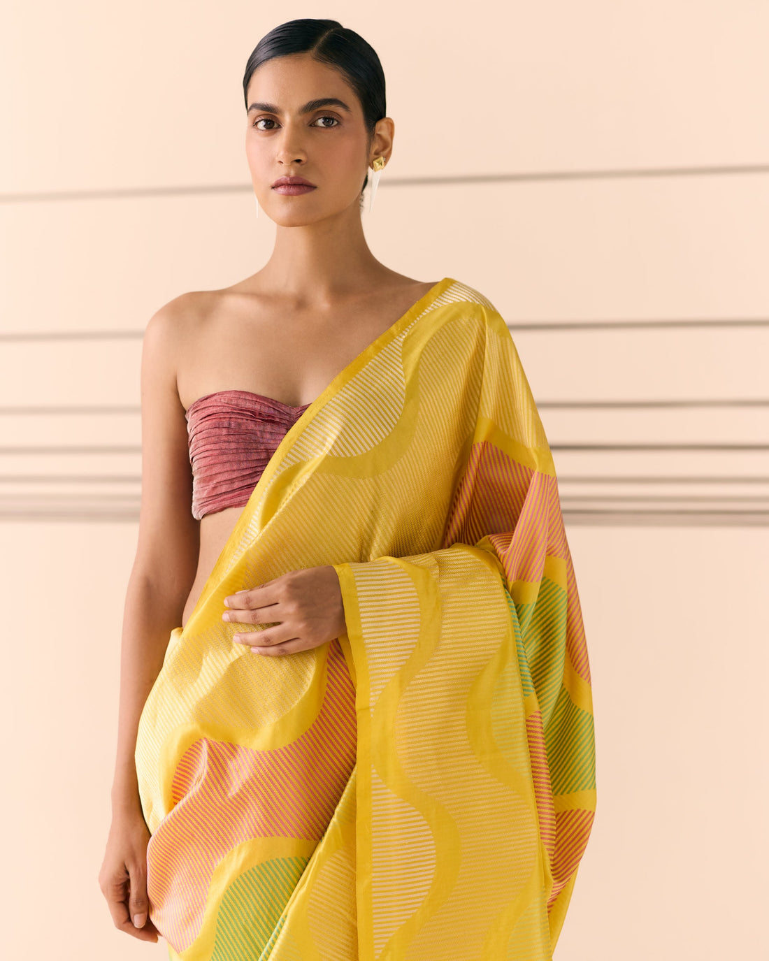 Woven Geometrical Saree 'The Line'