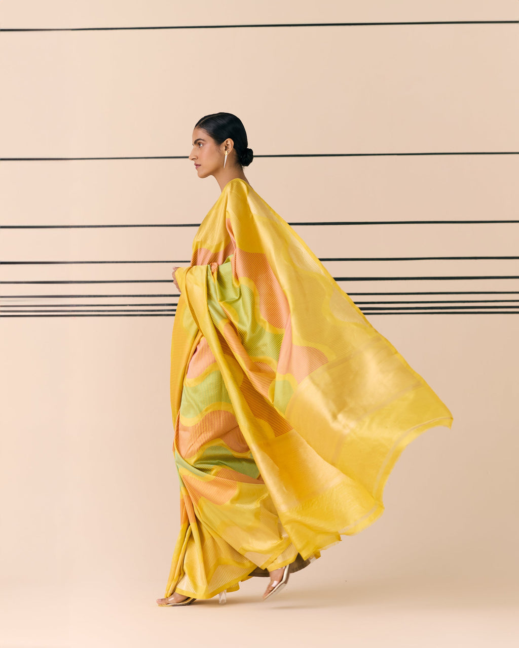 Woven Geometrical Saree 'The Line'