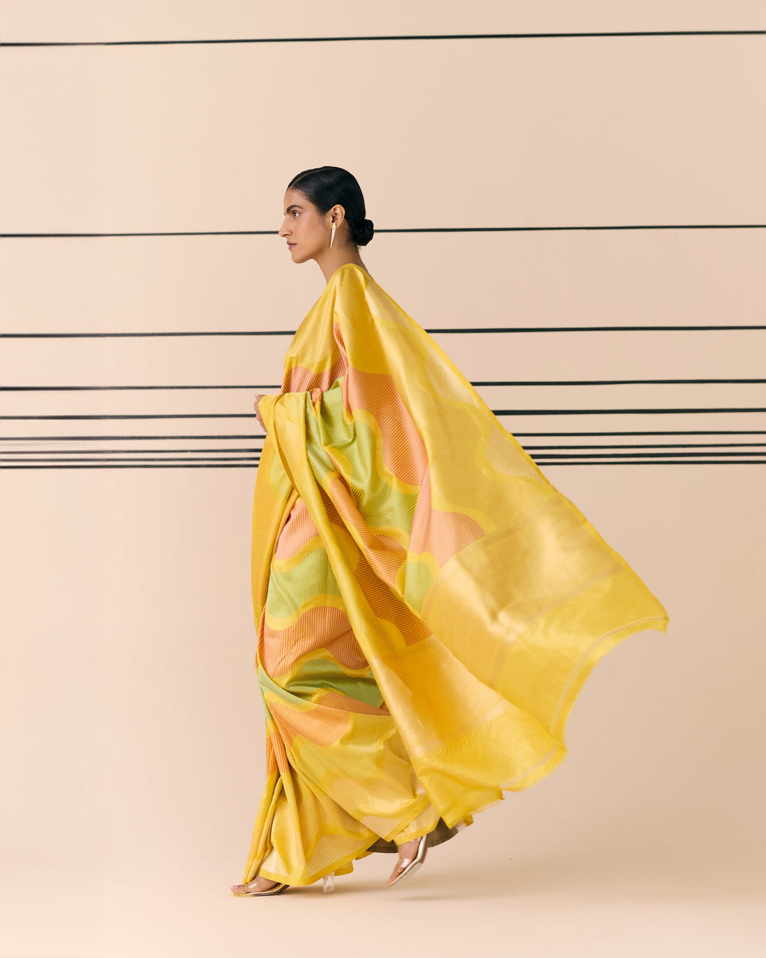 Woven Geometrical Saree 'The Line'