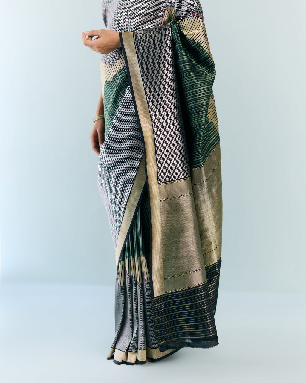 Woven Geometrical Saree 'The Line'