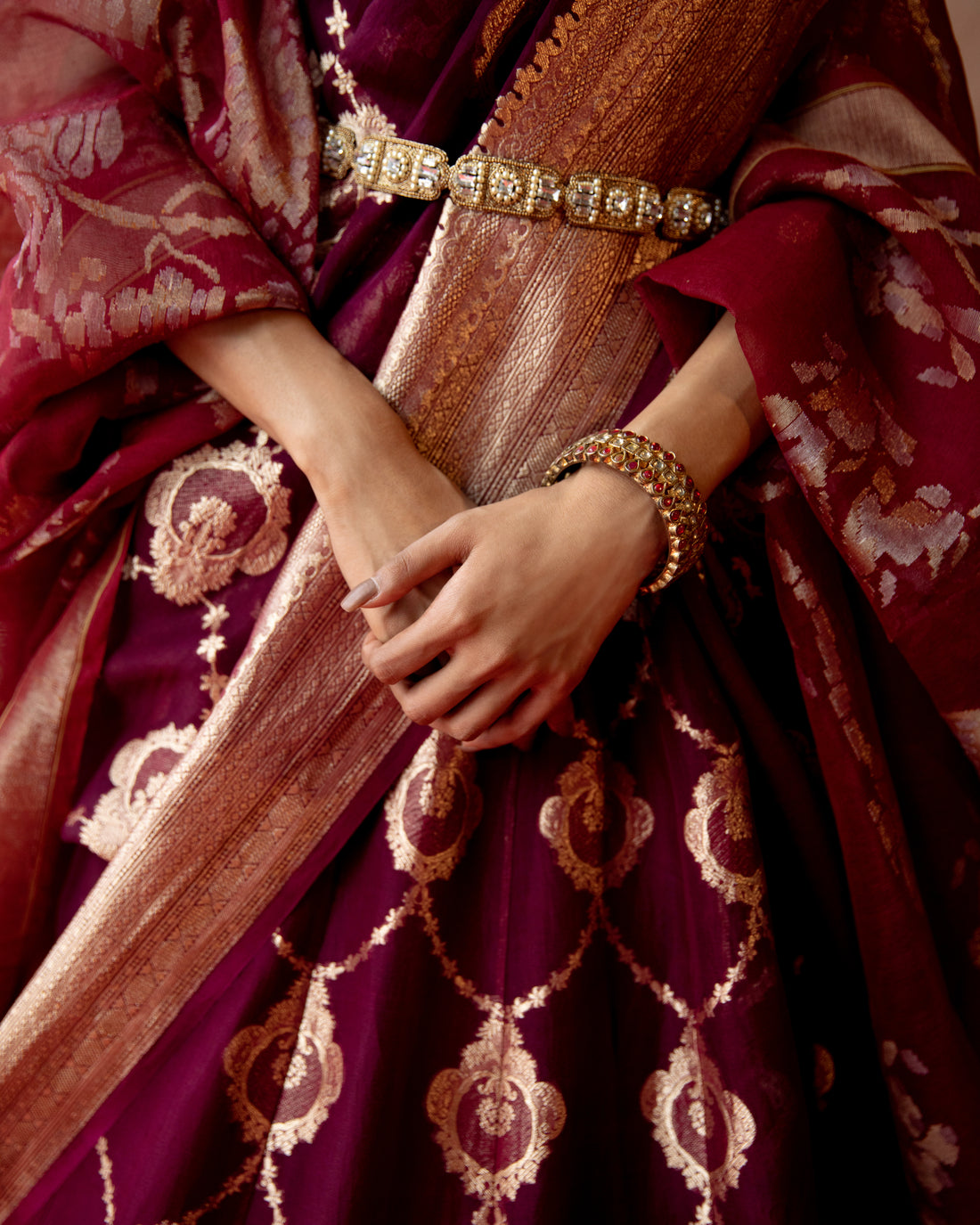 Lehenga Featuring Heirloom