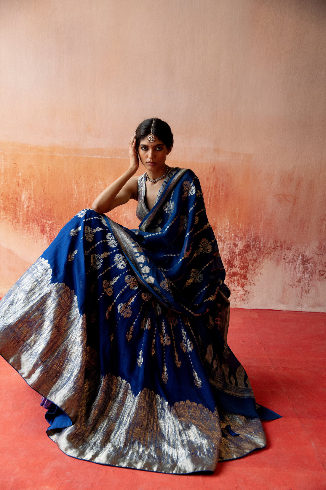 Qila Lehenga with Latticework