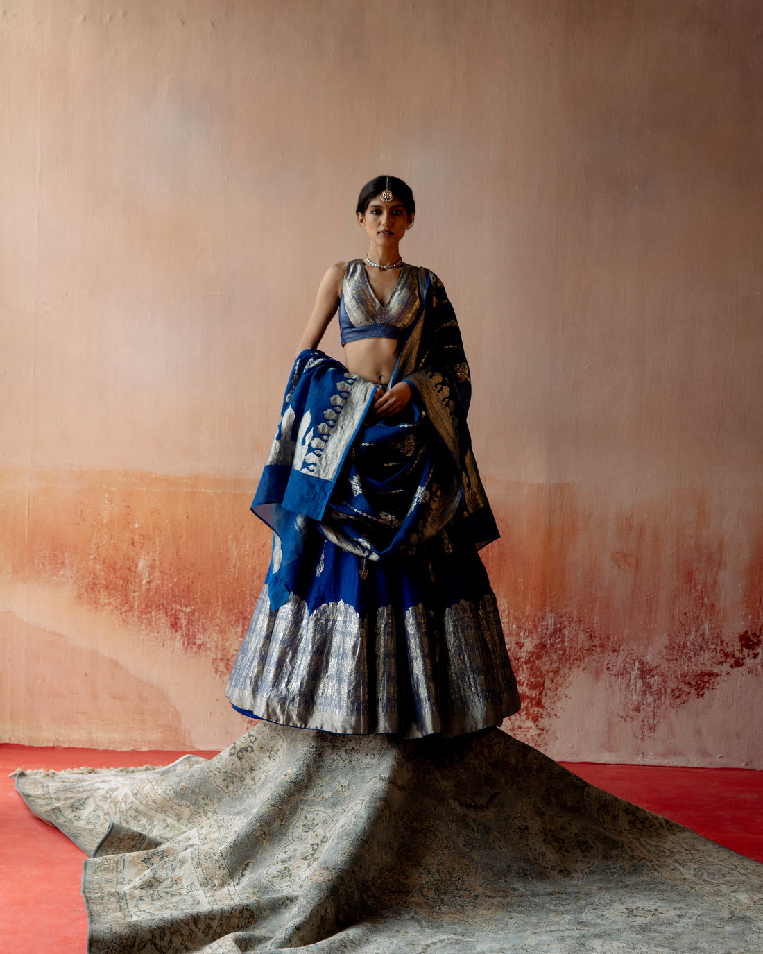 Qila Lehenga with Latticework