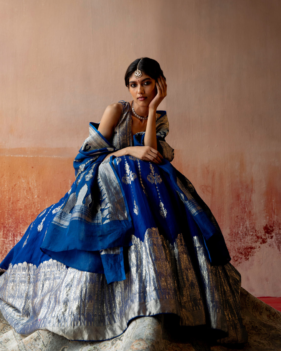 Qila Lehenga with Latticework