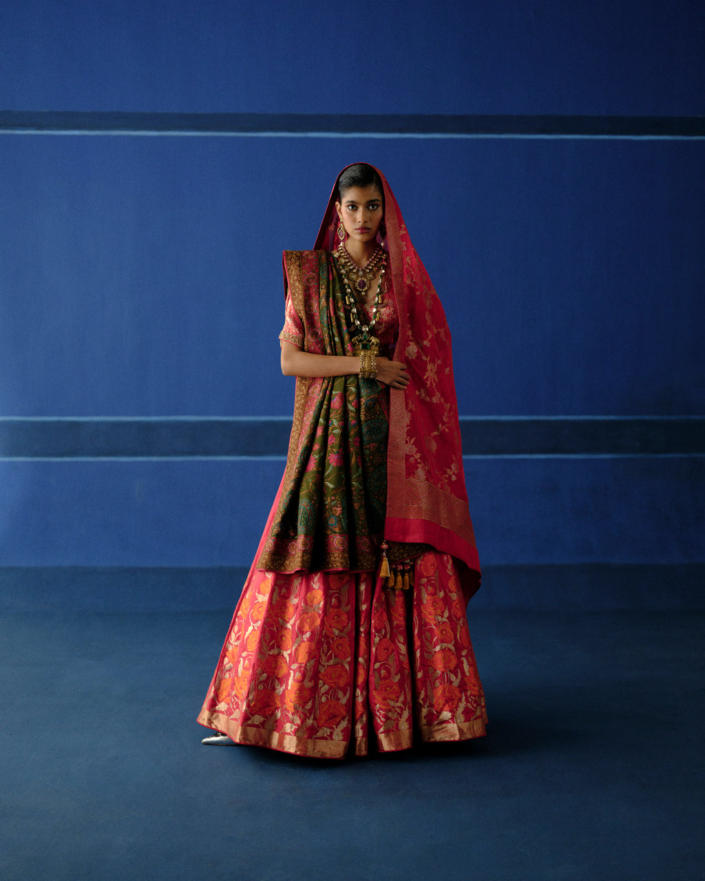 Bloom Matrix Lehenga Set
