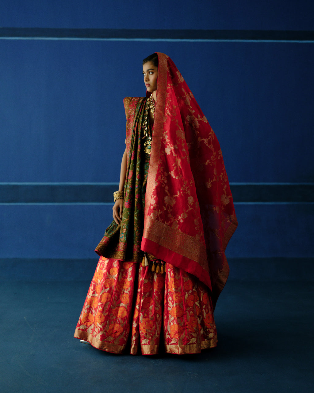 Bloom Matrix Lehenga Set