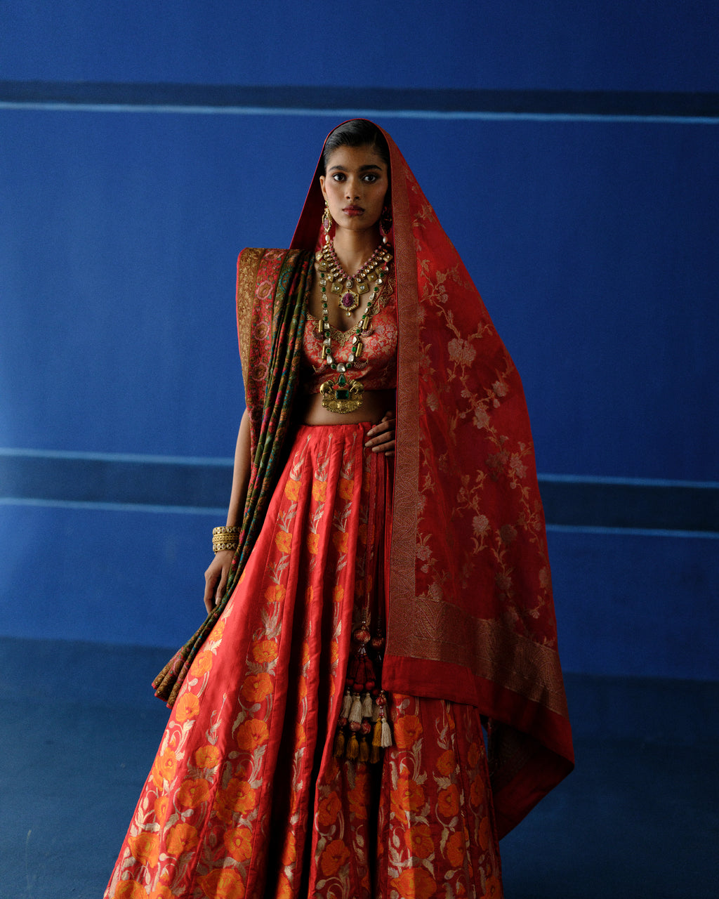 Bloom Matrix Lehenga Set