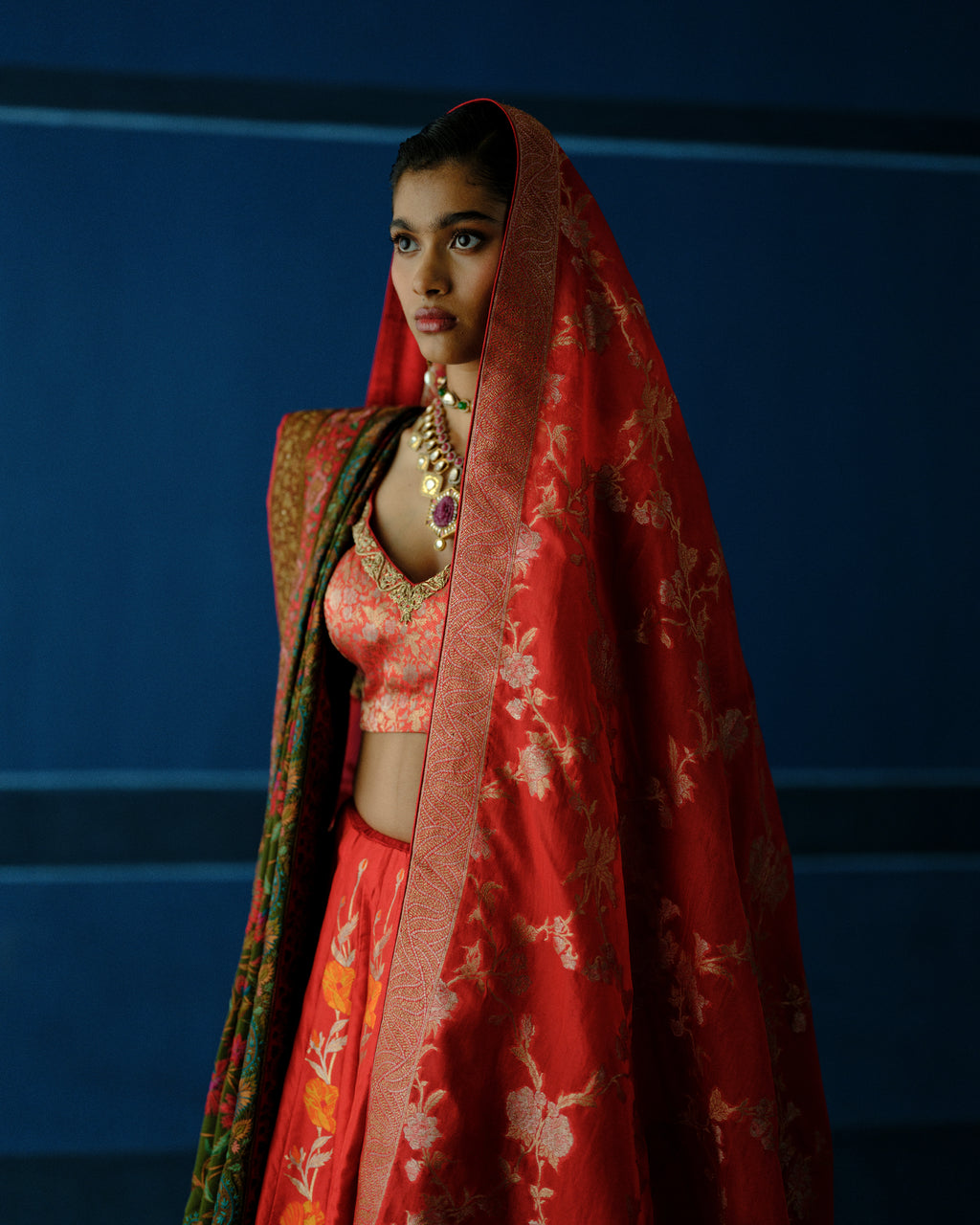 Bloom Matrix Lehenga Set