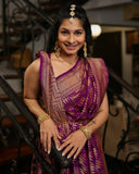 Majanta Crepe Saree