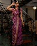 Majanta Crepe Saree