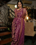 Majanta Crepe Saree