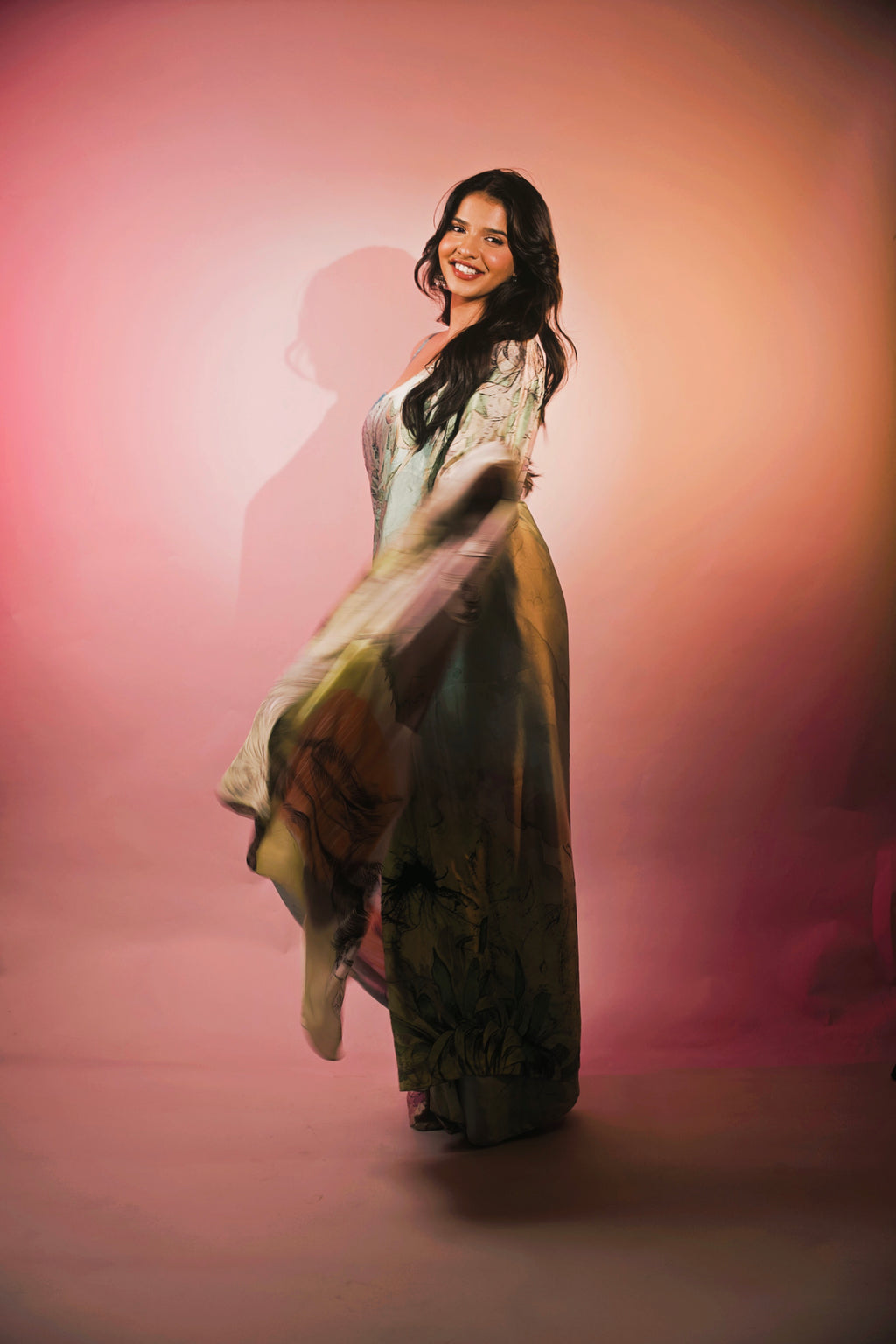 Opaline Mirage satin Silk