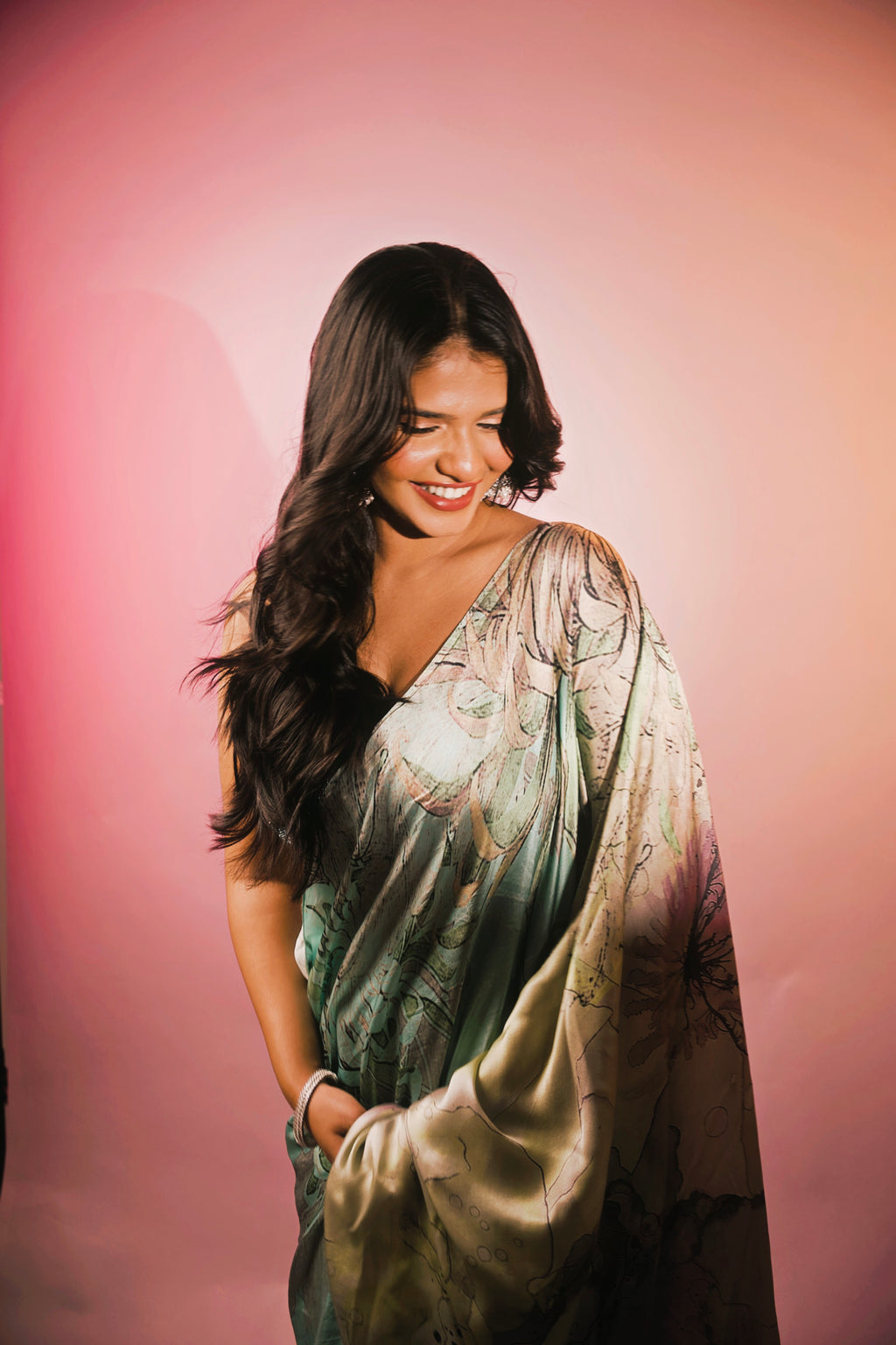 Opaline Mirage satin Silk