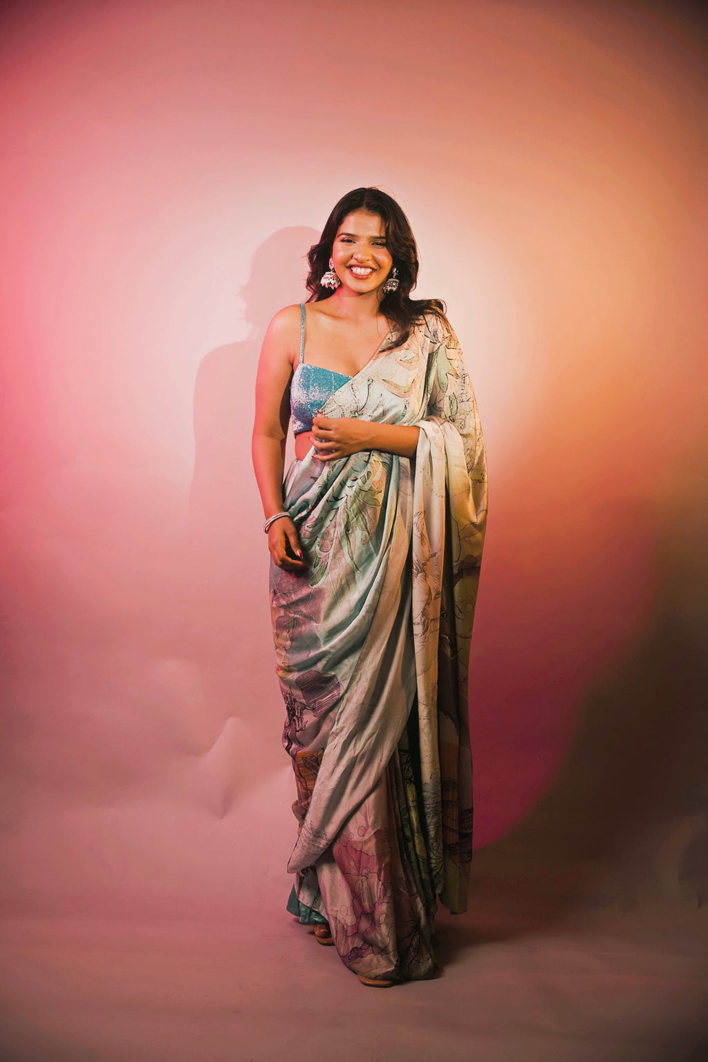 Opaline Mirage satin Silk