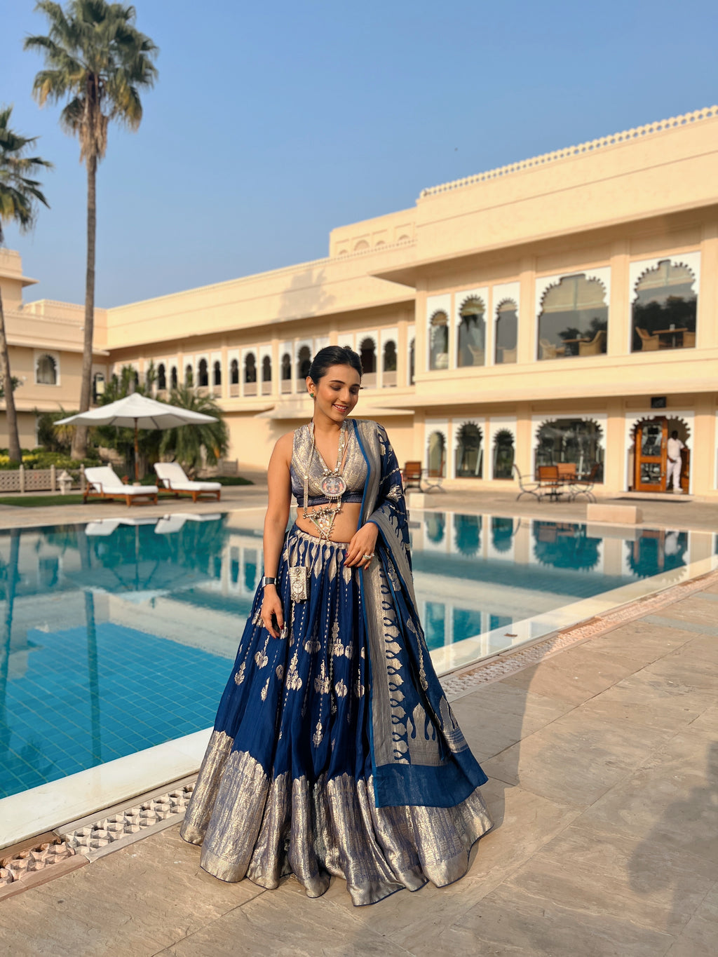 Neel Royale Hawa Mahal Lehenga