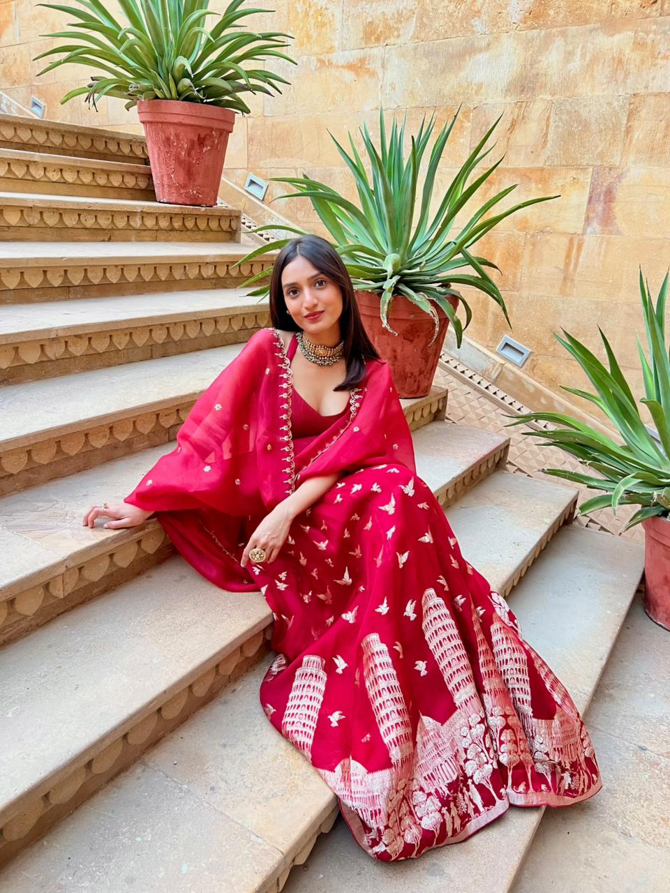 Regal Ember Lehenga