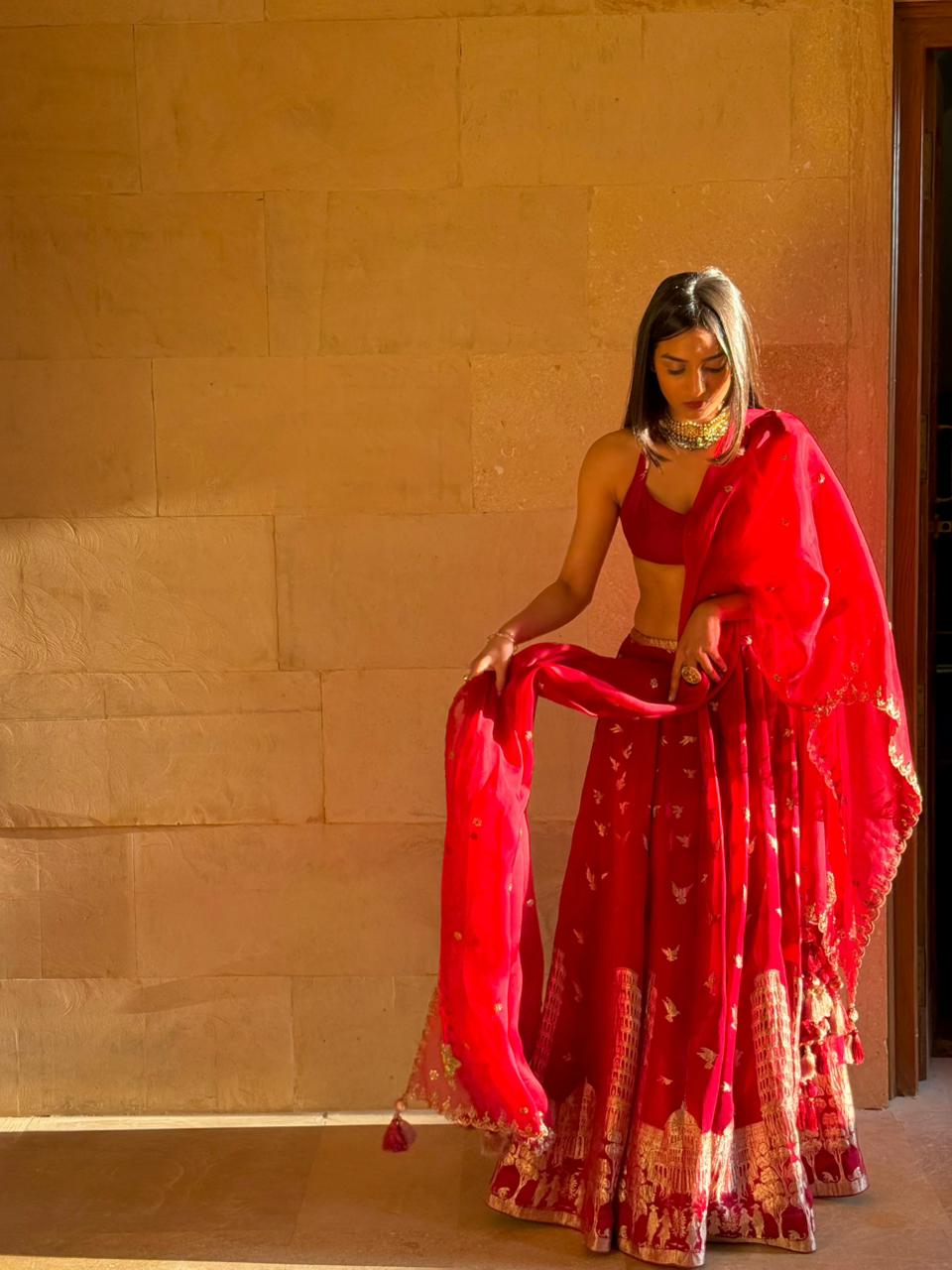 Regal Ember Lehenga