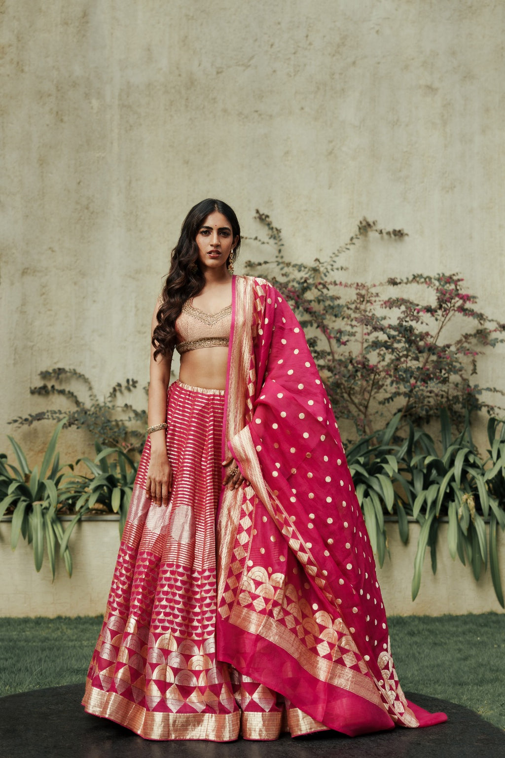 Roseate Opulence Lehenga