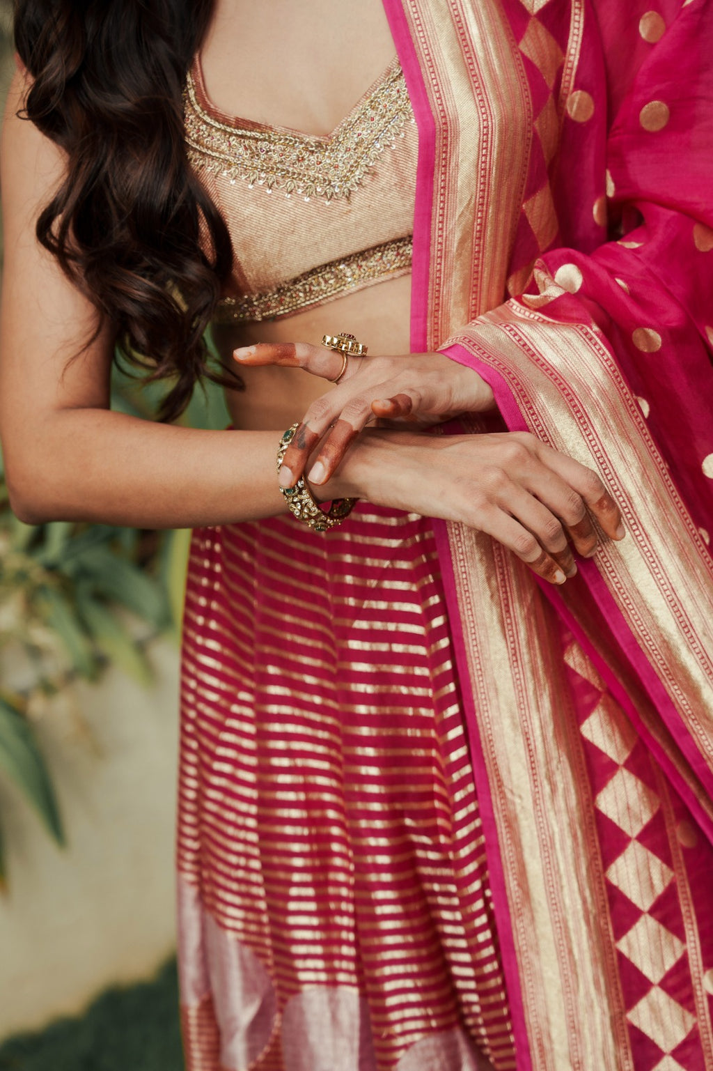 Roseate Opulence Lehenga
