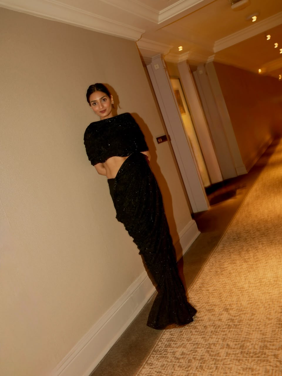 Swarovski Jamawar Saree