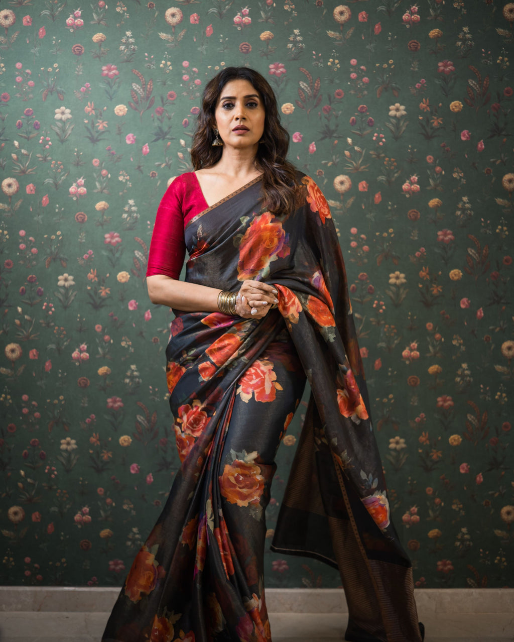 Digital Printed Tissue Saree