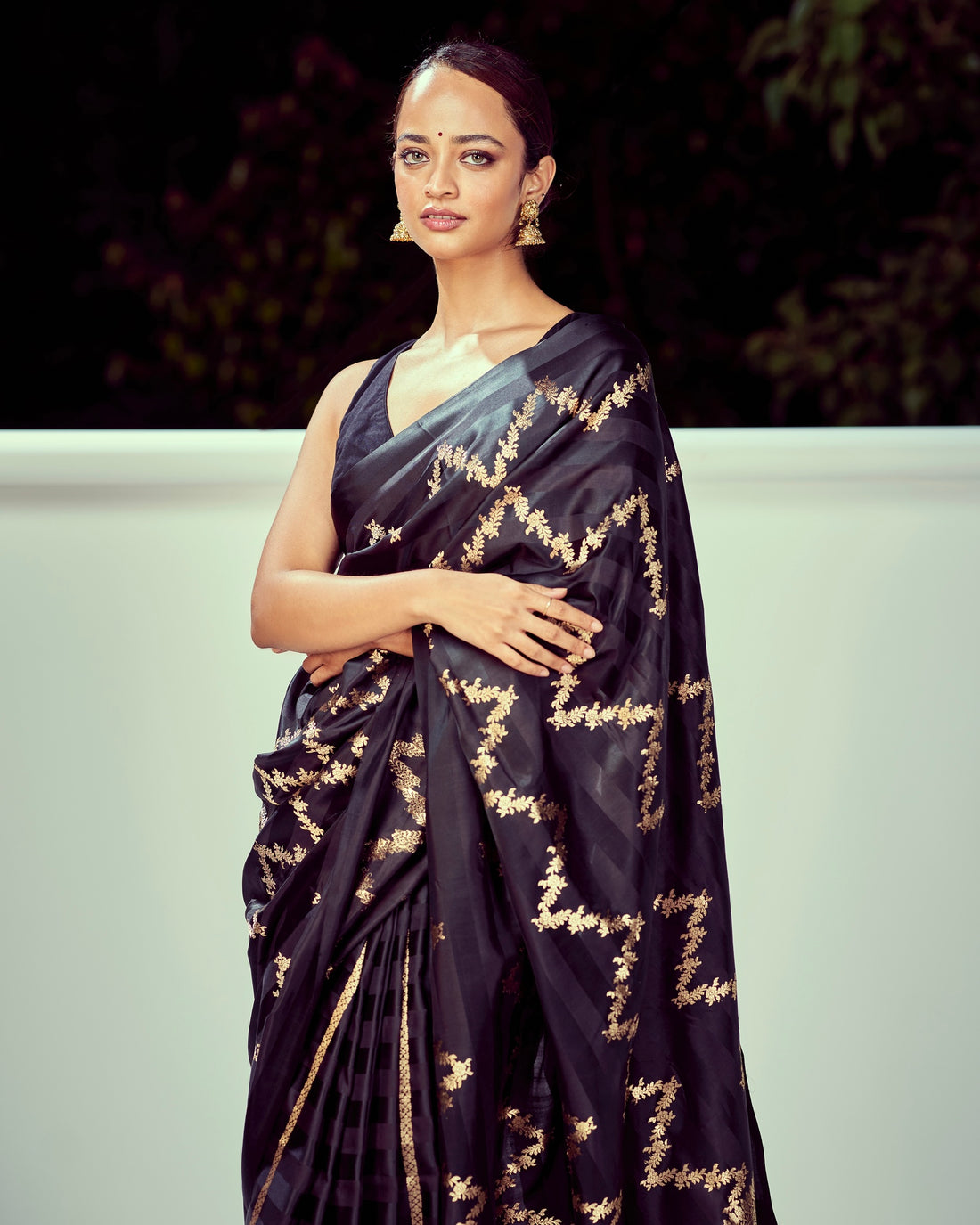 Nitya Stripe Weave Saree Satin
