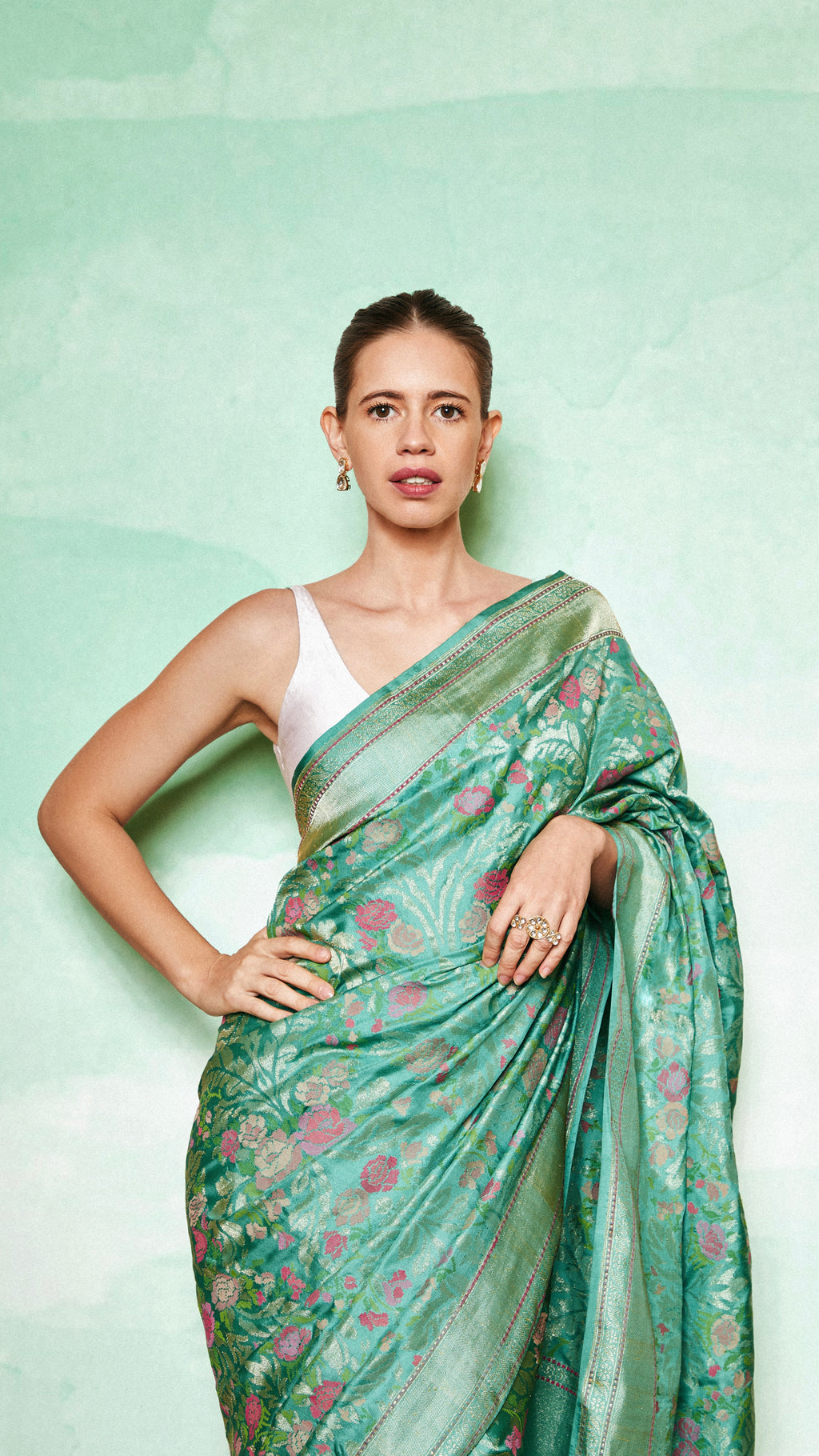 Luxe Blue Saree With Aythentic Real Zari