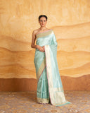Nitya Handwoven Zari Stripe Silk Saree