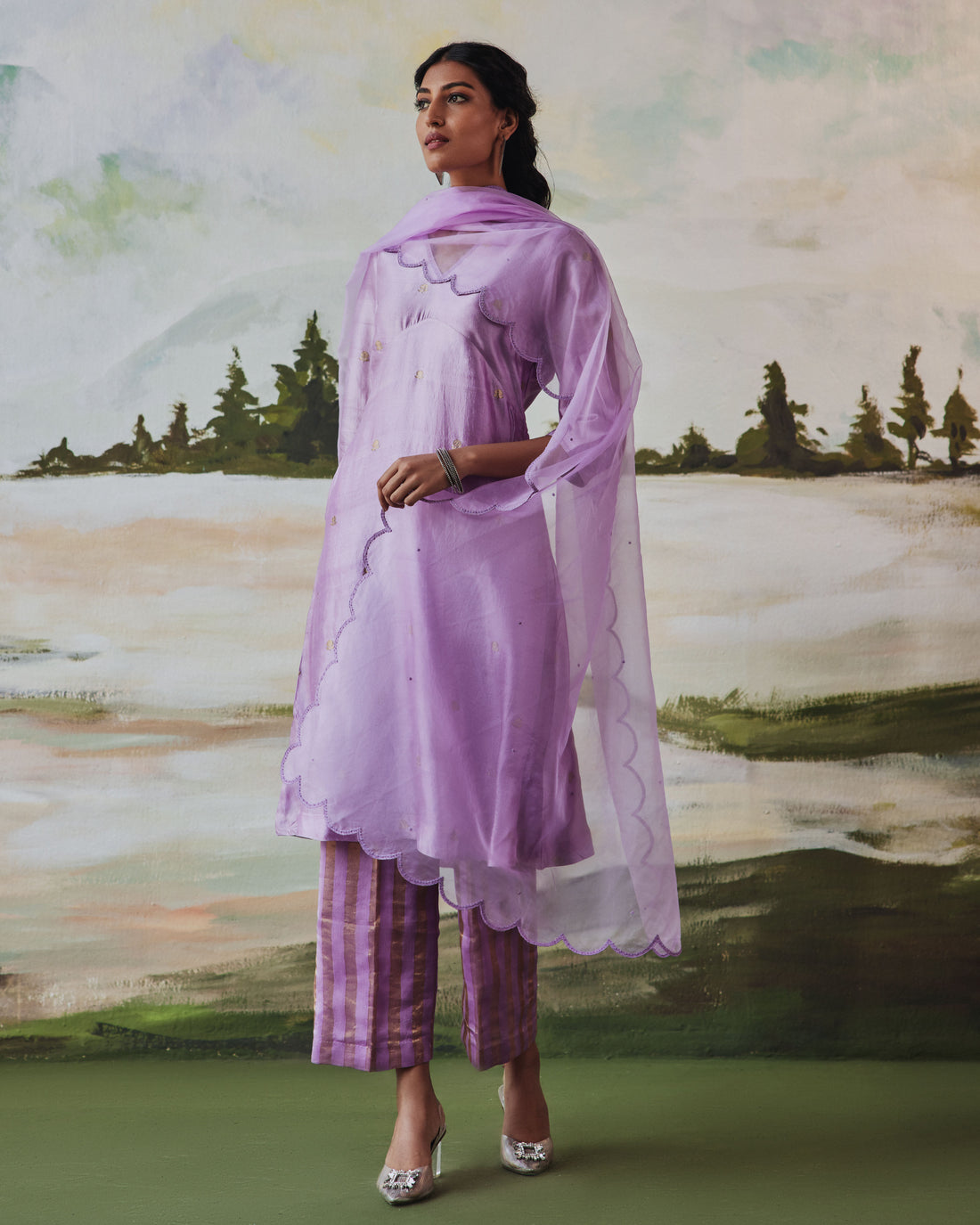 Lavani Buti Suit Silk