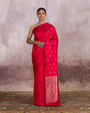 Lavani Golden Zari Buti Saree Pure Silk