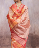 Tatvika Geometrical Gamma Checks Saree Linen