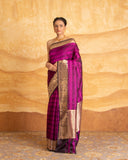 Nitya Stripe Weave Saree Satin
