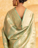 Nitya Stripe Weave Saree Pure Tissue