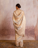 Light Peach Georgette Saree
