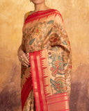 Upala Printing Saree Desi Tusser