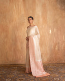 Lavani Buti Saree Tusser Tissue