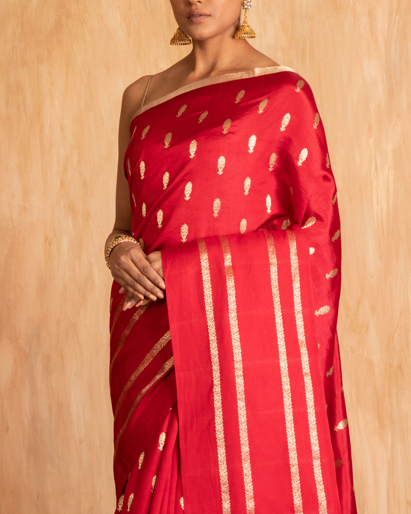 Lavani Buti Saree Puna Silk