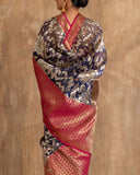 Tatvika Geometrical Weave Saree Kora