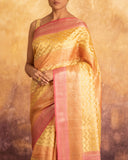 Nitya Stripe Weave Saree Chiniya