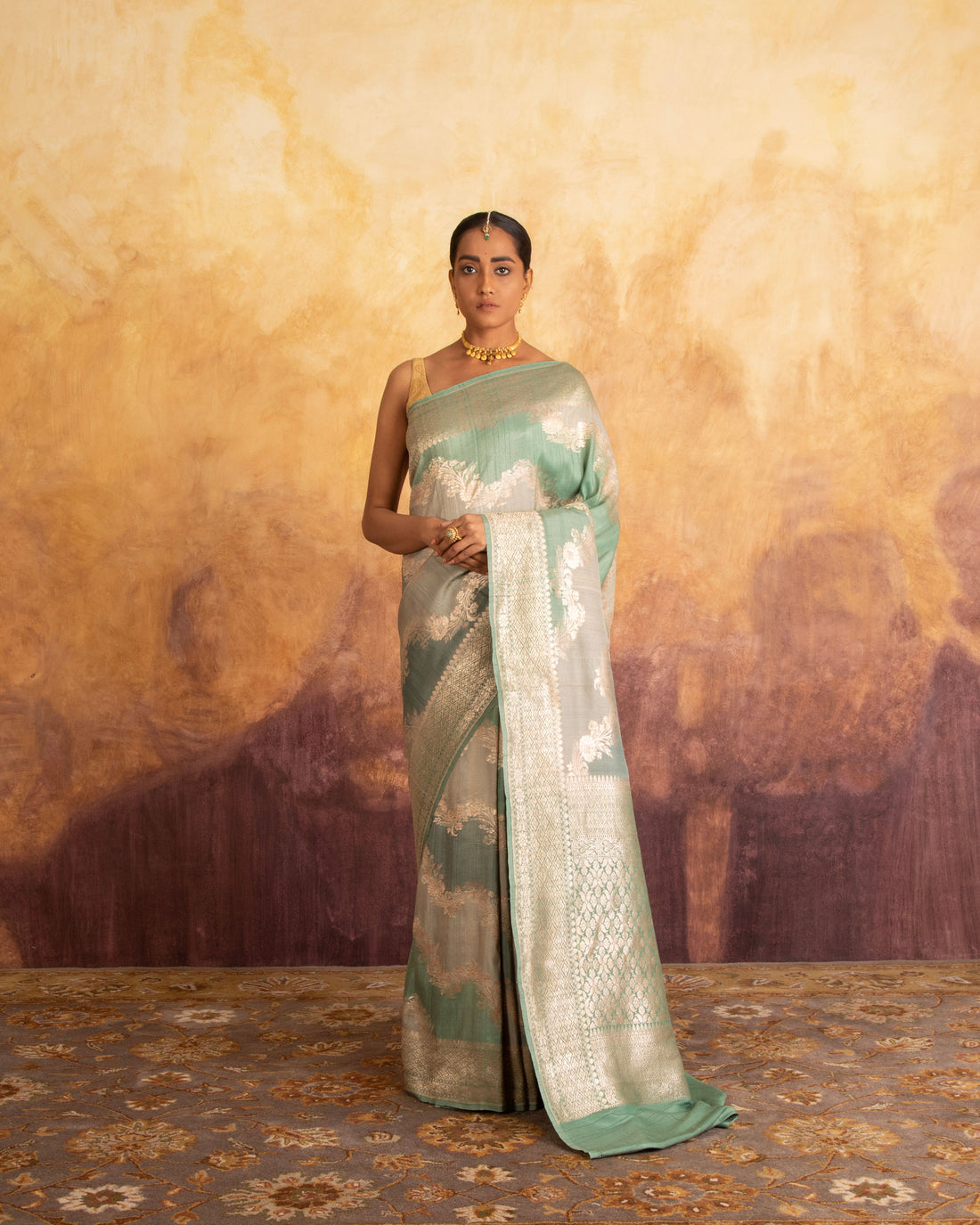 Mananya Rangkat Handwoven Saree Georgette
