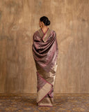 Tatvika Geometrical Weave Handwoven Chevron Saree Silk