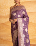 Lavani Buti Saree Tusser Georgette