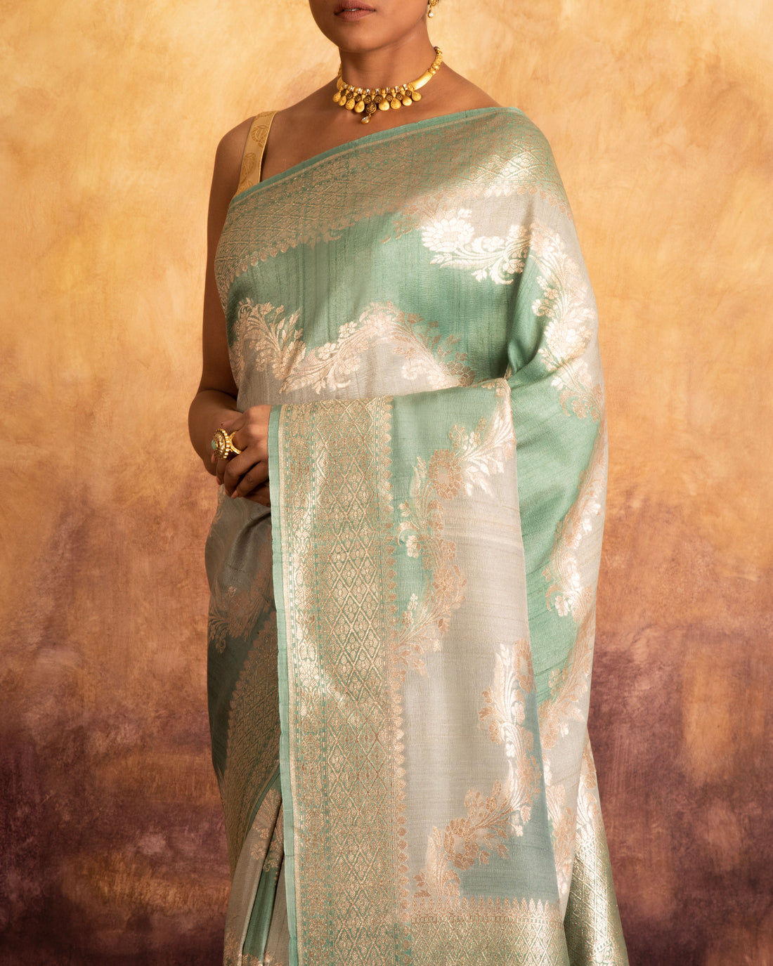 Mananya Rangkat Handwoven Saree Georgette