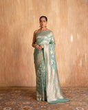 Aadrika Jaal Saree Tusser Georgette