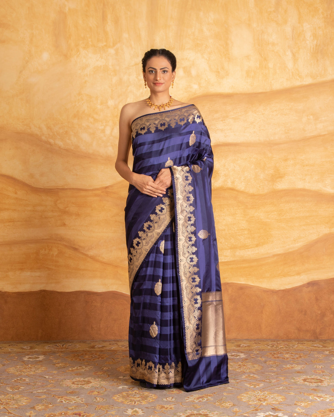 Lavani Buti Saree Satin