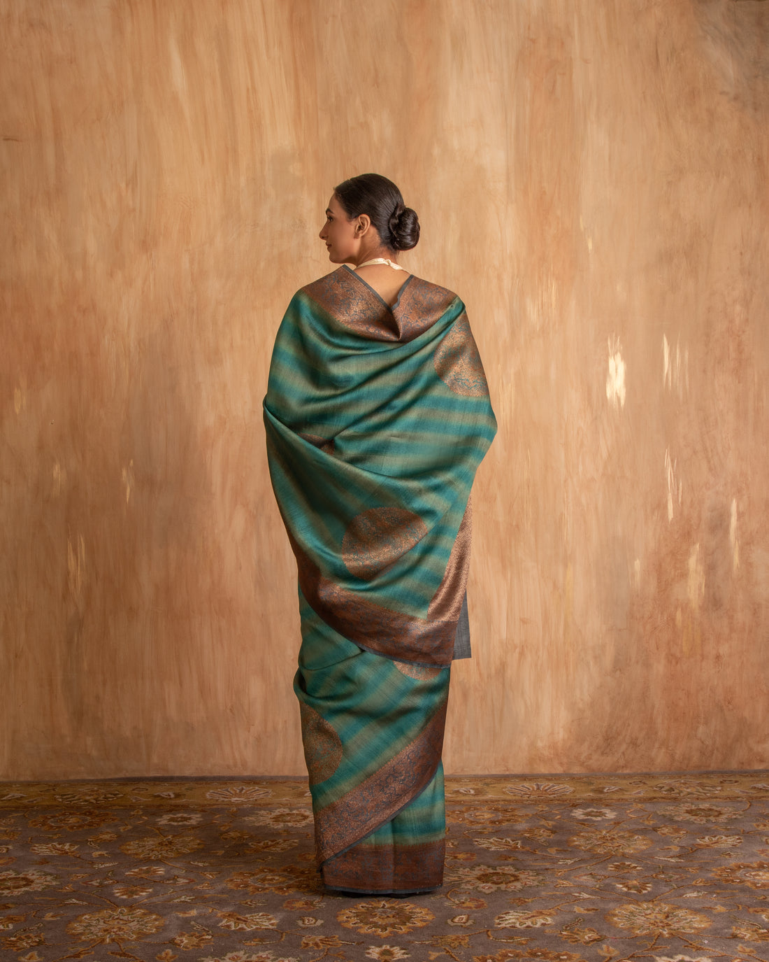 Lavani Buti Saree Desi Tusser