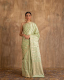 Tatvika Geometrical Weave Saree Satin Silk